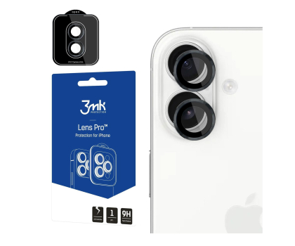 Folia / szkło na smartfon 3mk Lens Protection Pro Black do iPhone 17